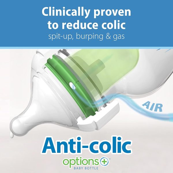 Dr. Brown's Anti-Colic Baby Bottles Unisex Plastic Silicone-3