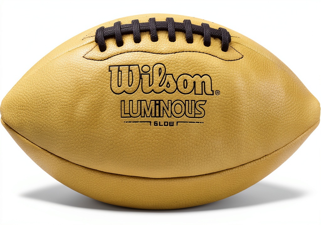 Wilson Luminous Glow Football in action