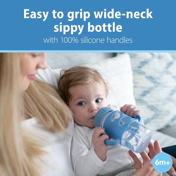 Dr. Brown’s Sippy Bottle 100% Silicone Handles 6m+-1