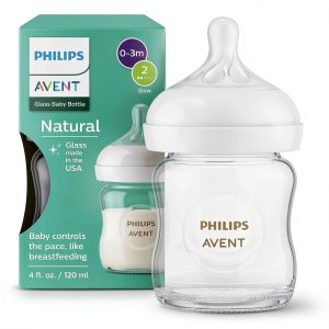 Philips Avent Glass Baby Bottle Natural 4oz-0