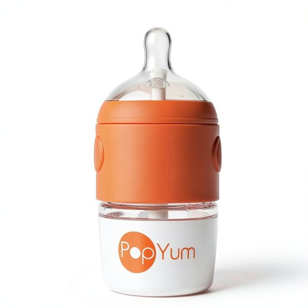 One Handed Baby Bottle PopYum Silicone Design-1