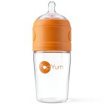 PopYum One-Handed Feeding Bottle Orange-0