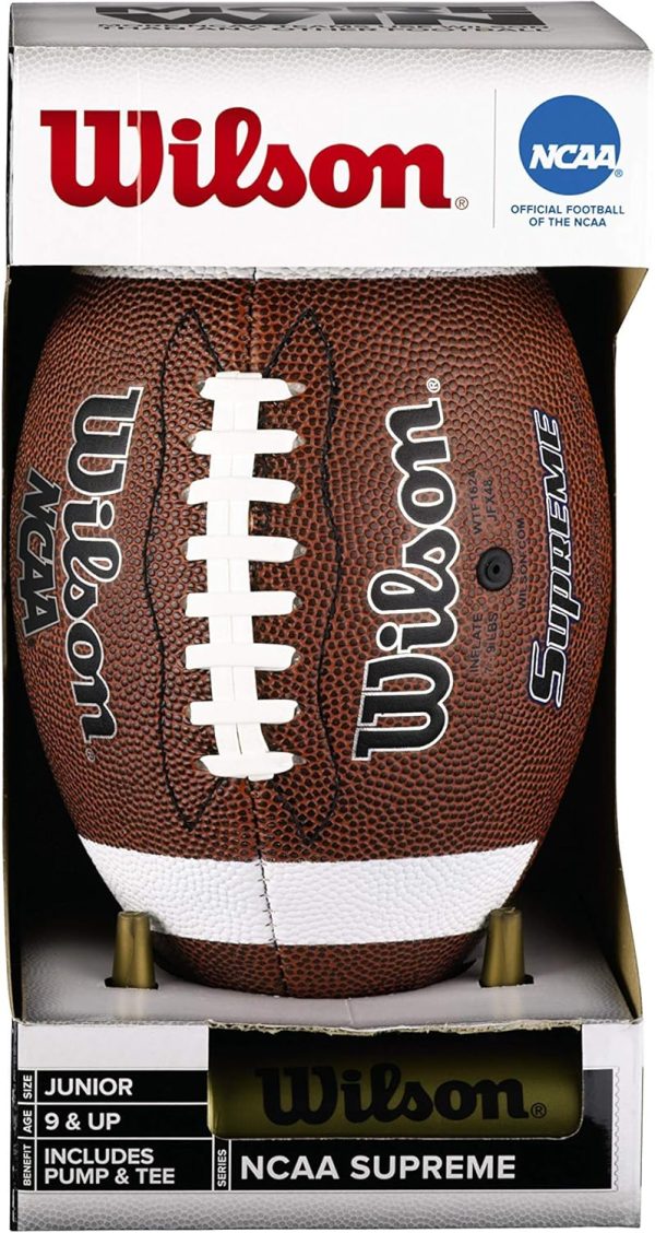 Wilson Junior Football Composite Brown NCAA-1