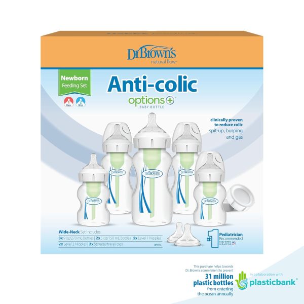 Dr. Brown's Anti-Colic Baby Bottles Unisex Plastic Silicone-1