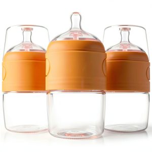 One Handed Baby Bottle PopYum Silicone Design-0