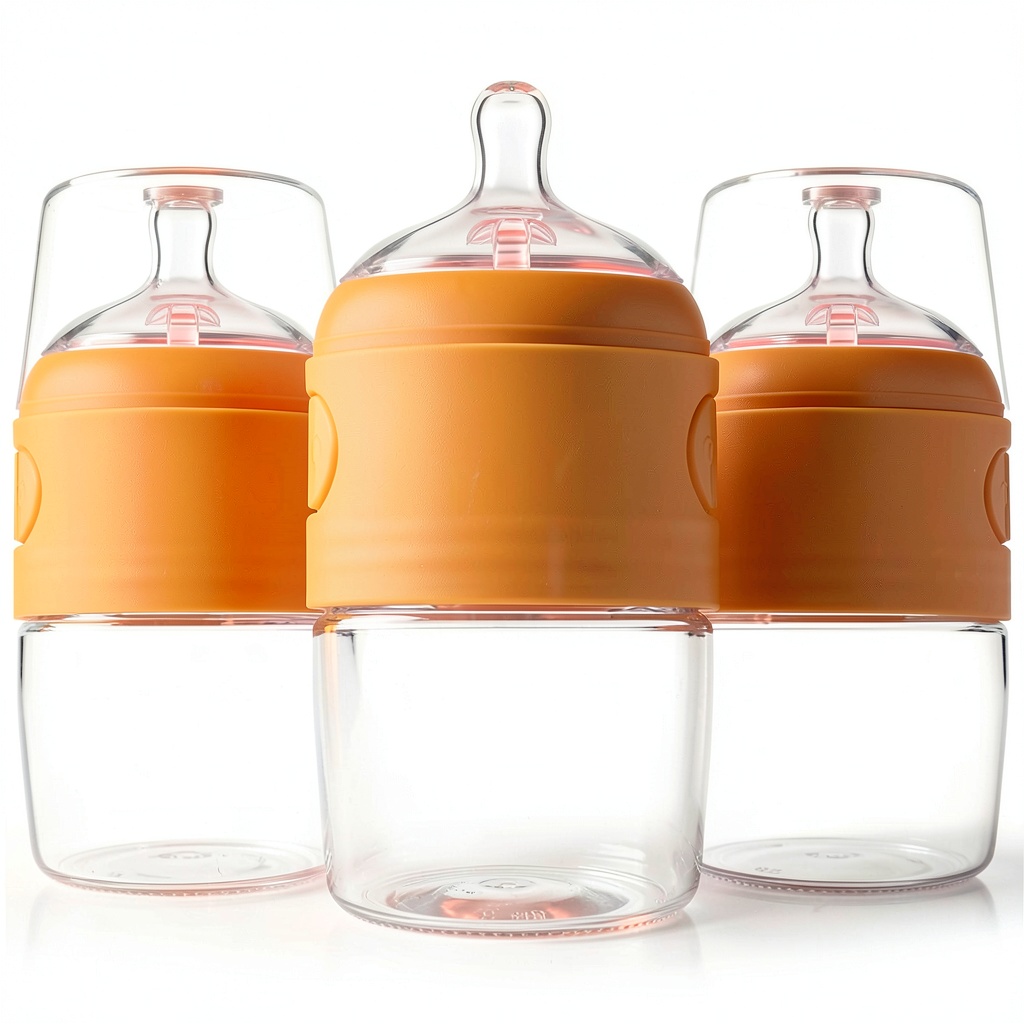 PopYum One Handed Baby Bottle being used on a park bench during a sunny afternoon