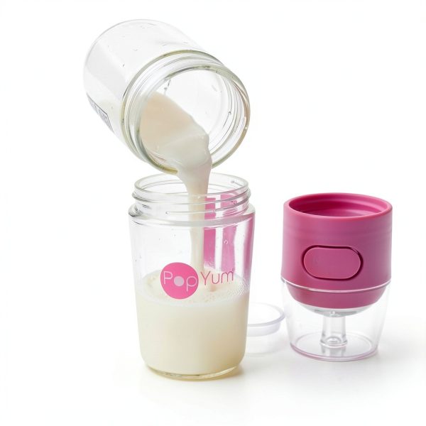 PopYum One Handed Feeding Bottle BPA Free-6