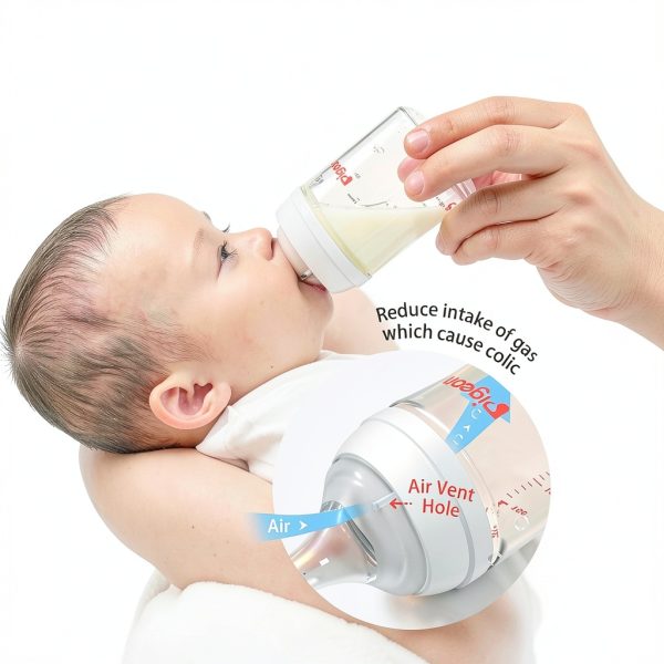 Borosilicate Baby Bottle Pigeon Wide-Neck Colic-2