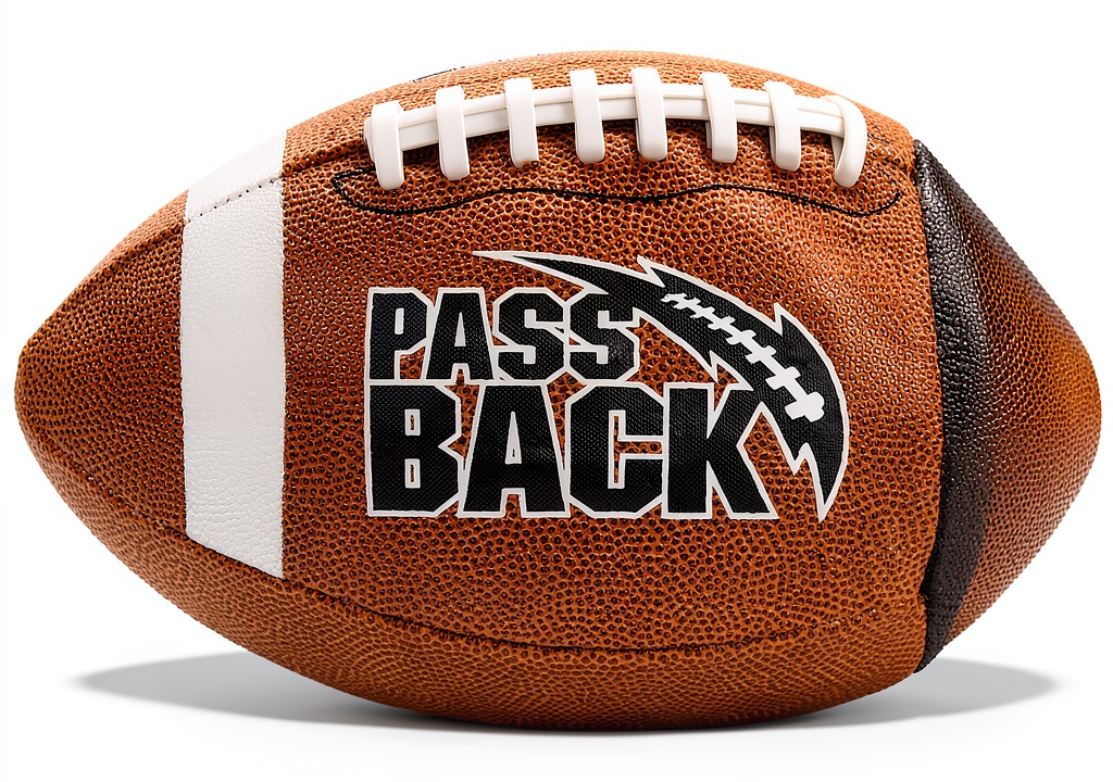 Passback Football being thrown against a concrete wall