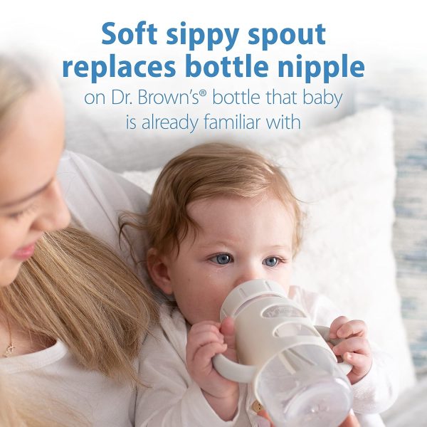 Dr. Brown’s Sippy Bottle 100% Silicone Handles 6m+-2