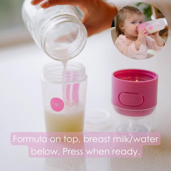 PopYum One-Handed Feeding Bottle for Breast Milk and Formula-6