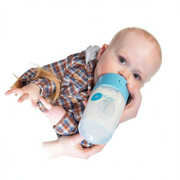 PopYum One Handed Feeding Bottle BPA Free-3