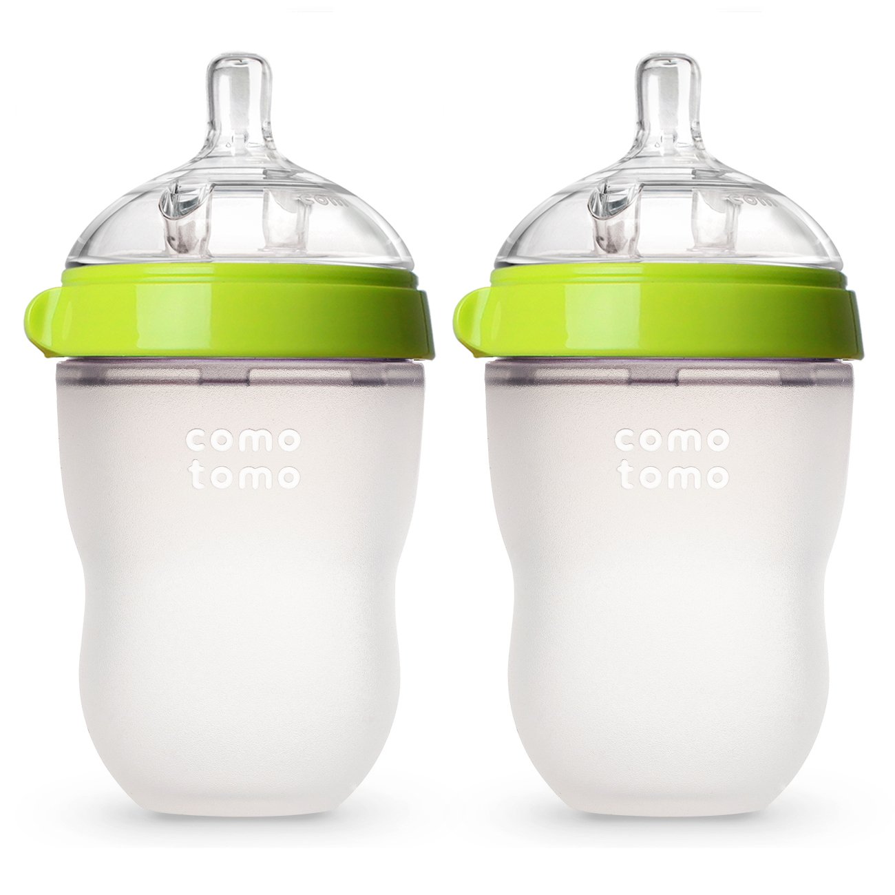 Green Silicone Baby Bottles