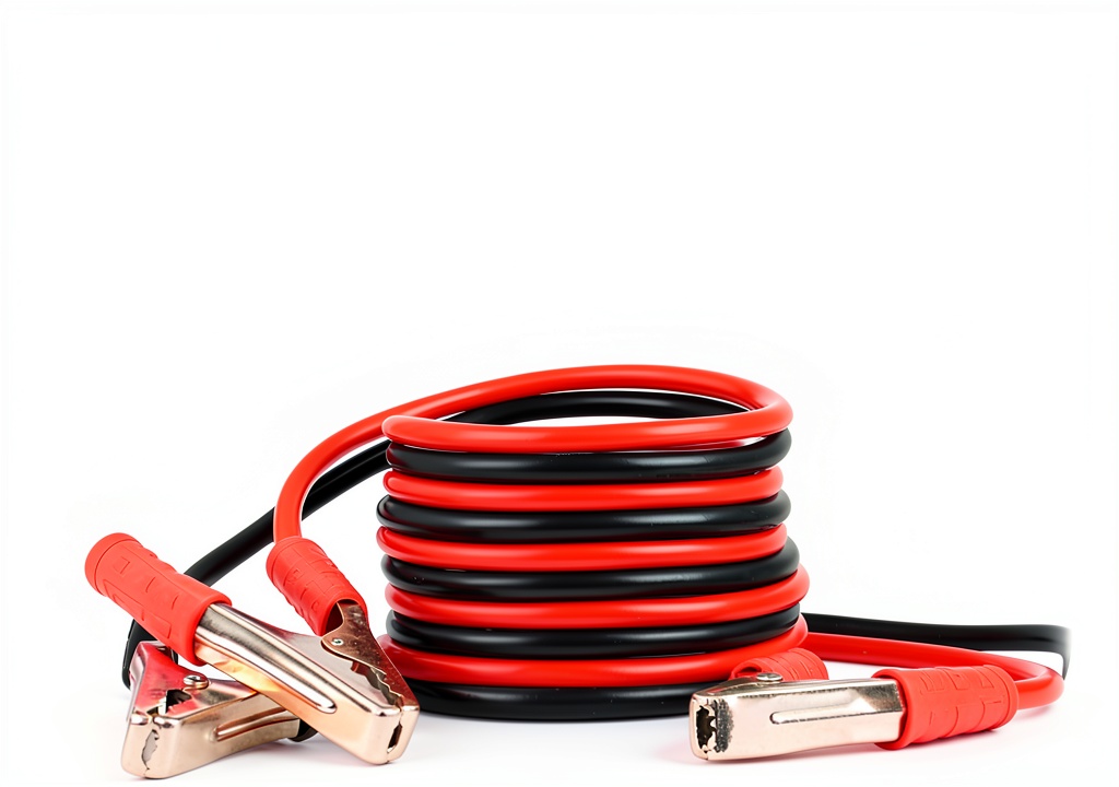 Salior jumper cables being connected to a car battery