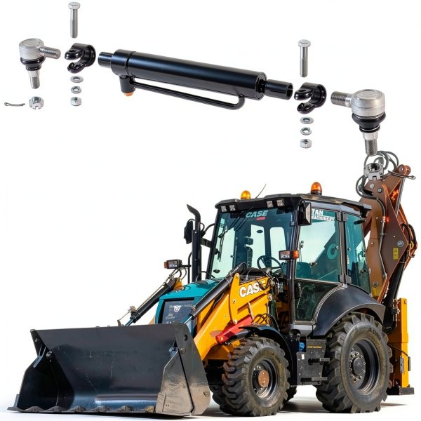 Power Steering Cylinder Bonbo for Case Backhoes-4