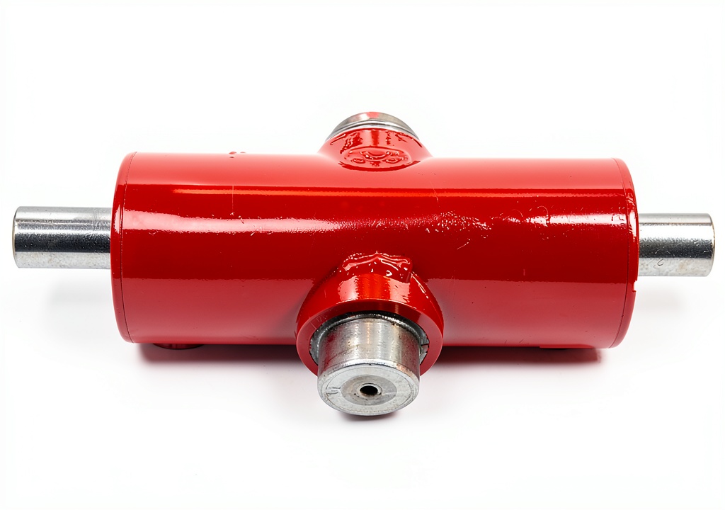 Arko power steering cylinder installed on a Case IH tractor