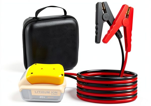 Beleeb Jumper Cables DW 5.9FT Adapter for Milwaukee M18 Batteries-0