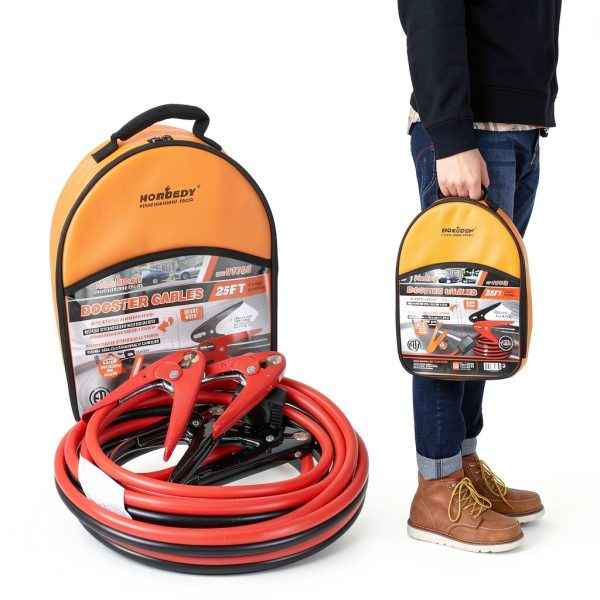 HORUSDY 1GA 800A Heavy Duty 25FT Jumper Cable with Smart Protector-4