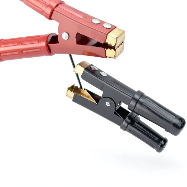 Saihisday 1000A Battery Jumper Cable Clamps Polished Iron with Copper-4