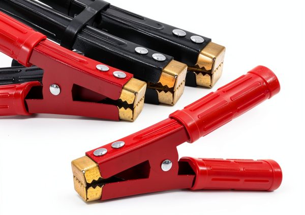 Saihisday 1000A Battery Jumper Cable Clamps Polished Iron with Copper-2