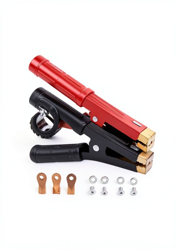 Saihisday 1000A Battery Jumper Cable Clamps Polished Iron with Copper-6
