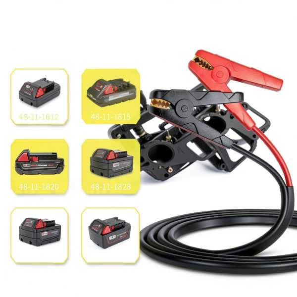 Govel M18 Jumper Cable Adapter for Milwaukee Batteries 2FT-1
