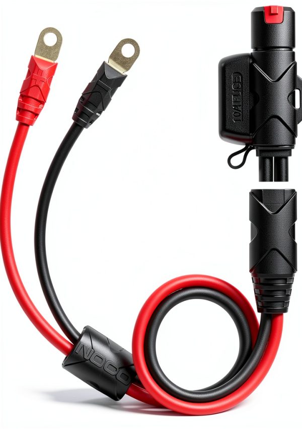 NOCO GBC007 Silicone Jump Starter Cable 10A 12V M6 Eyelet 18.5in Flex-0