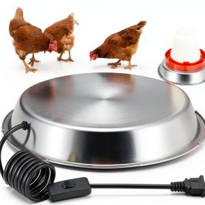 12 Inch Chicken Water Heater Base Gstream 5 Gallon Drinkers Thermostat-0