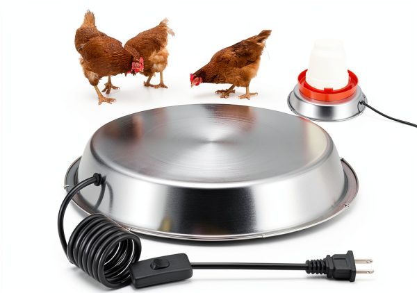 12 Inch Chicken Water Heater Base Gstream 5 Gallon Drinkers Thermostat-0
