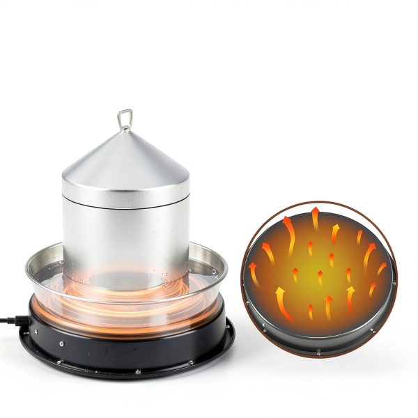 Chicken Water Heater Eggluuz 110W Heated Base for Winter Waterer-3
