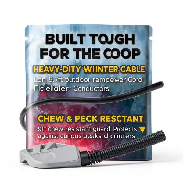 500W Chicken Water Heater Sprigrown Submersible 5‑Gallon Bucket Deicer-2