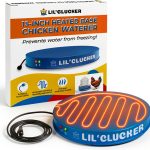 Heated Chicken Waterer Lil'Clucker Base Blue 15‑Inch FreezeProof Metal-0