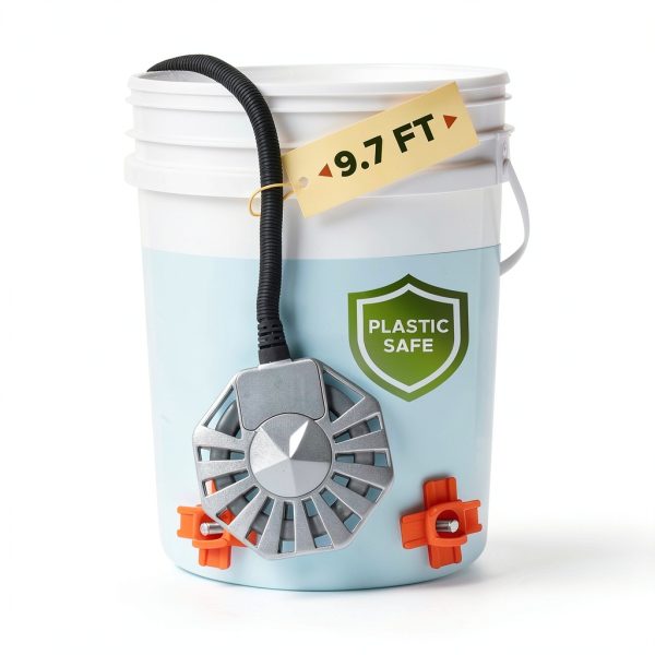 500W Chicken Water Heater Sprigrown Submersible 5‑Gallon Bucket Deicer-0