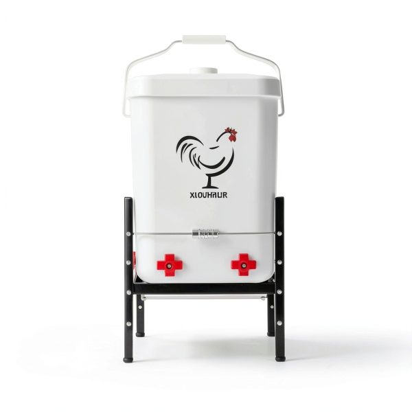 Heated Chicken Waterer 3 Gallon WISMOIER Anti-Freezing White-4
