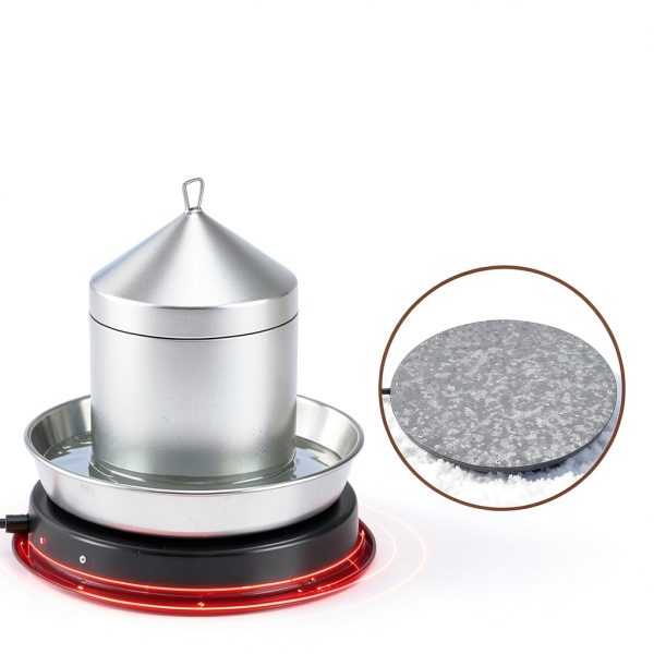 Chicken Waterer Heater Eggluuz 125W Base with Thermostat Winter-3