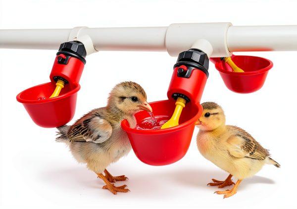 Chicken Waterer Cups, Pack of 6 Chicken Waterer PVC Tee Fittings, with 1/8 Inch FTP Threads, Automatic Chicken Water Cups for Chicken Ducks Quail-7