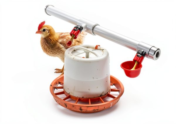 Chicken Waterer Cups, Pack of 6 Chicken Waterer PVC Tee Fittings, with 1/8 Inch FTP Threads, Automatic Chicken Water Cups for Chicken Ducks Quail-5