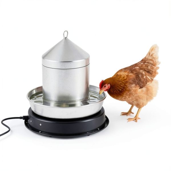 Chicken Waterer Heater Eggluuz 125W Base with Thermostat Winter-4