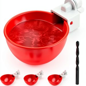 Chicken Waterer Cups, 10 Pack Automatic DIY Chicken Water Cups with 3/8'' Hole Saw-0