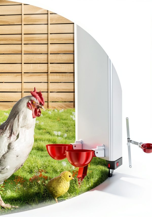 Chicken Waterer Cups, 10 Pack Automatic DIY Chicken Water Cups with 3/8'' Hole Saw-3